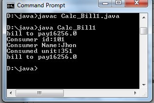 Java Code To Calculate Electricity Bill | Java Example - Code For Java C